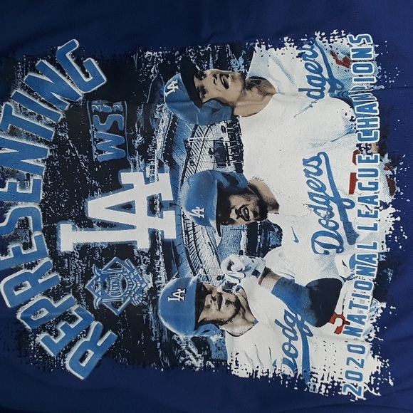LA Dodgers t shirt 2020 National league champions - Picture 3 of 7